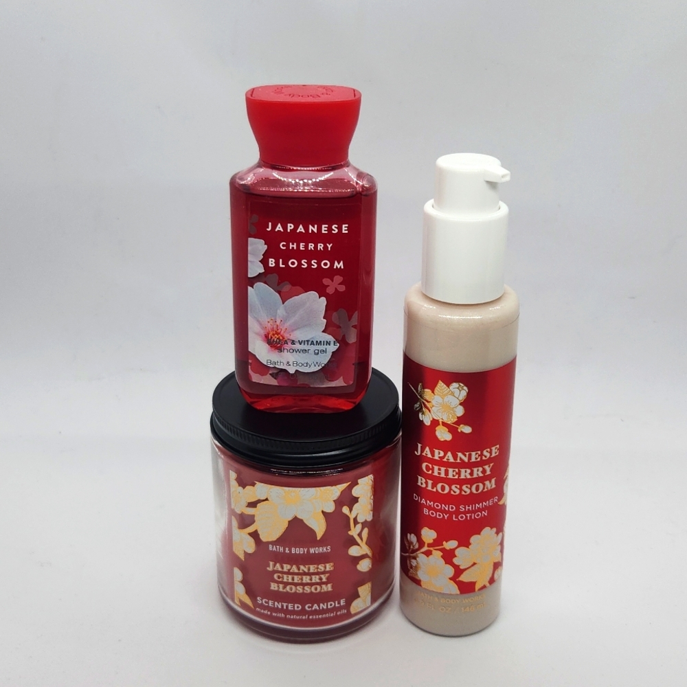 Bath and Body Works Sale Japanese Cherry Blossom Unique Sexy 3 Piece Set